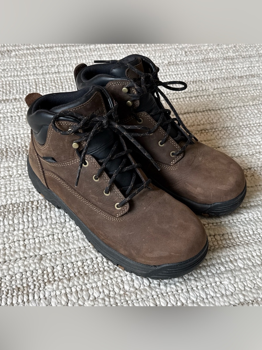 Danner Women's Caliper 5" Size 9.5 Brown Aluminum Toe Work Hiking Boots 19455